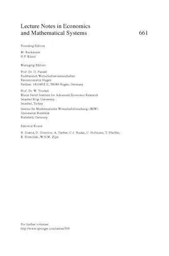دانلود نسخه کامل کتاب Efficiency and Equity in Welfare Economics