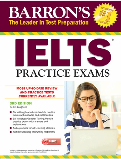 کتاب Barrons IELTS Practice Exams 3rd edition