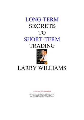 دانلود نسخه کامل کتاب Long-Term Secrets To Short-Term Trading