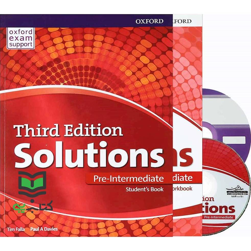 کتاب solution pre-intermediate SB+WB (3rd edition)