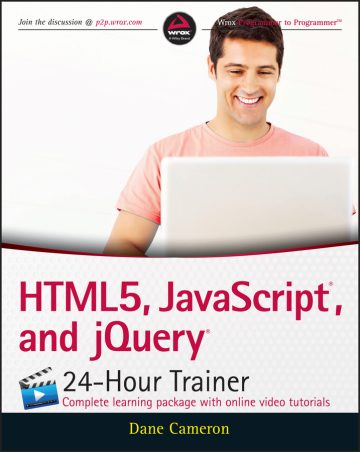 دانلود کتاب آموزش ۲۴ ساعته HTML۵، JavaScript و jQuery ۲۰۱۵ HTML5, JavaScript, and jQuery 24-Hour Trainer 2015