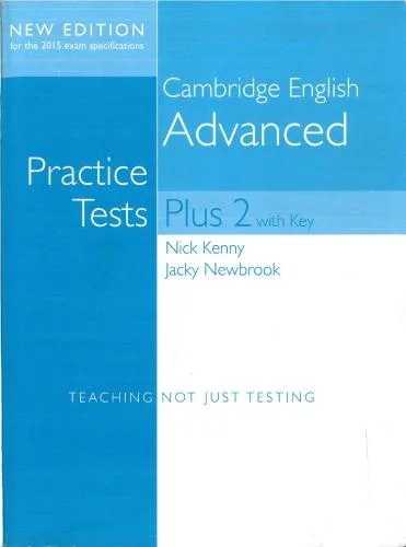 دانلود نسخه کامل کتاب Cambridge English Advanced Practice Tests Plus 2 with Key