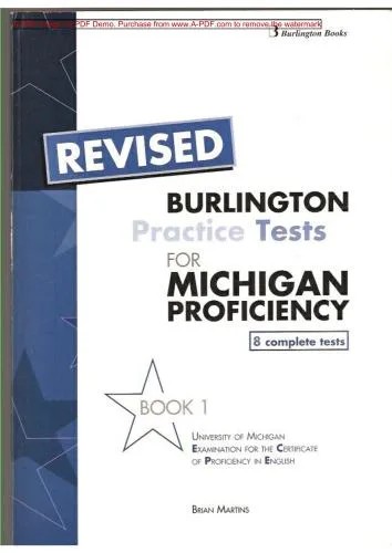 دانلود نسخه کامل کتاب Burlington Practice Tests for Michigan Proficiency ECPE Book 1