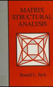 دانلود نسخه کامل کتاب Matrix structural analysis – Pdf