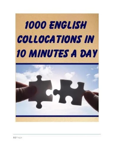 دانلود نسخه کامل کتاب 1000 English Collocations in 10 Minutes a Day