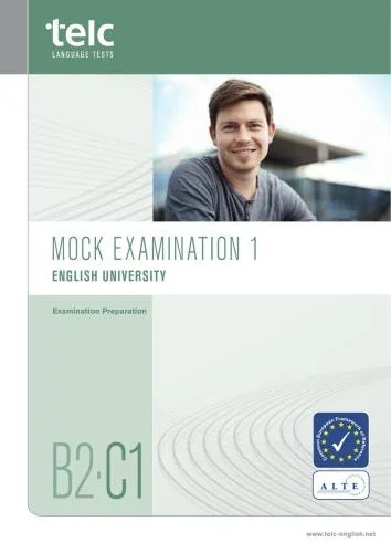 دانلود نسخه کامل کتاب TELC Language Tests. Mock Examination 1: English University B2-C1