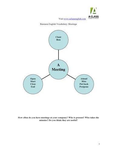 دانلود نسخه کامل کتاب Business English lesson plan for teachers – Meetings