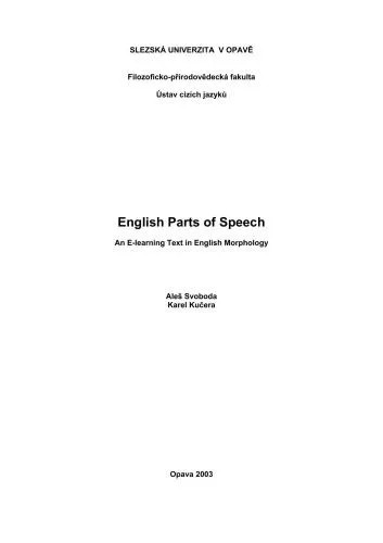 دانلود نسخه کامل کتاب English Parts of Speech