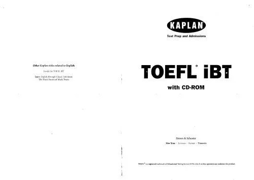 دانلود نسخه کامل کتاب TOEFL iBT (Kaplan Toefl Cbt) – 2005