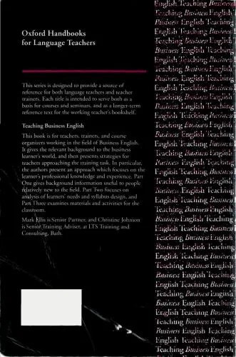 دانلود نسخه کامل کتاب Teaching Business English – Oxford Handbooks for Language Teachers