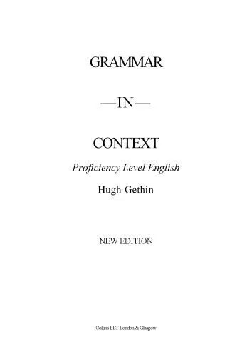 دانلود نسخه کامل کتاب Grammar in Context