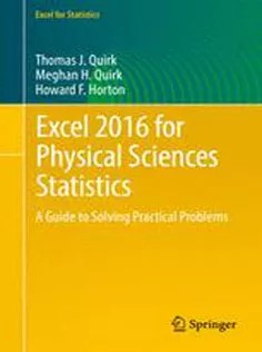 دانلود کتاب Excel 2016 for Physical Sciences Statistics: A Guide to Solving Practical Problems