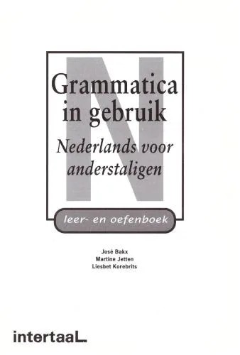 دانلود نسخه کامل کتاب Grammatica in gebruik. Nederlands voor anderstaligen: leer- en oefenboek