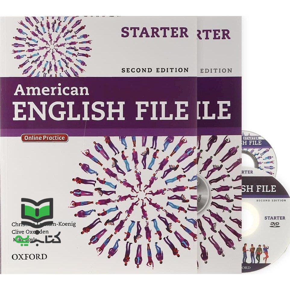 کتاب american english file starter st+wb second edition