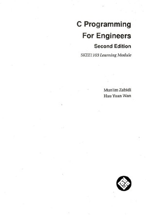 دانلود کتاب C Programming for Engineers SKEE1103 Learning Module