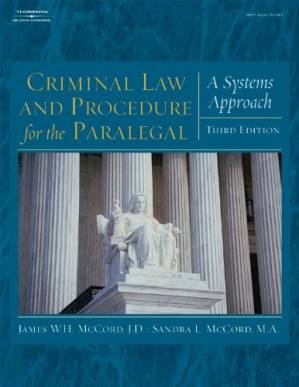 دانلود کتاب Criminal Law and Procedure for the Paralegal: A Systems Approach (West Legal Studies)