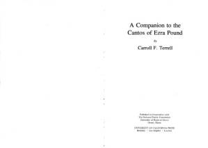 دانلود کتاب A Companion to The Cantos of Ezra Pound: Vol. II (Cantos 74 – 120)