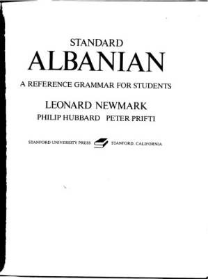 دانلود کتاب Standard Albanian: A Reference Grammar for Students