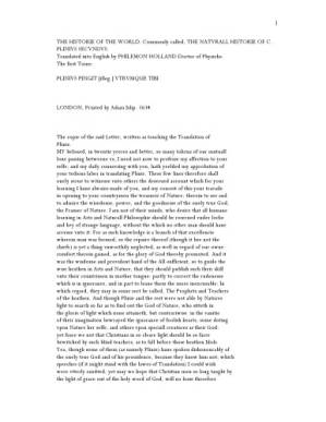دانلود کتاب The Historie of the World: Commonly called, The Naturall Historie of C. Plinius Secundus. The Complete Philemon Holland Translation.