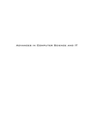 دانلود کتاب Advances in Computer Science and IT
