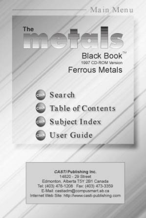 دانلود کتاب The Metals Black Book: Ferrous Metals (Metals Data Book Series)