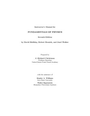 دانلود کتاب Fundamentals of Physics – 7th Edition – Instructor’s Solutions Manual