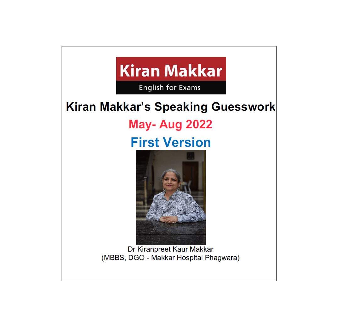 کتاب ماکار اسپیکینگ Kiran Makkar’s Speaking Guesswork May Aug 2022 First Version