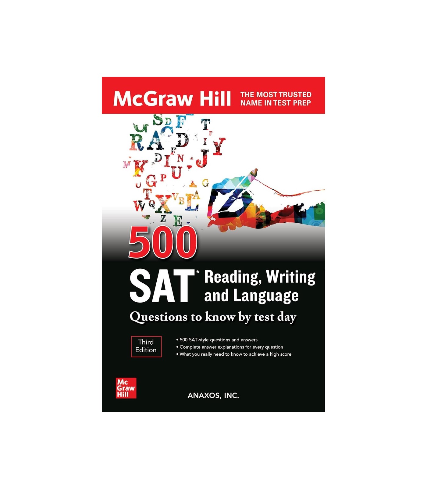 کتاب 500SAT Reading Writing and Language Questions to Know by Test Day Third Edition اس ای تی ریدینگ رایتینگ