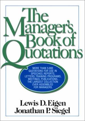 دانلود کتاب The Manager’s Book of Quotations