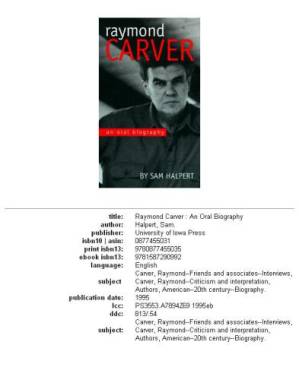 دانلود کتاب Raymond Carver: An Oral Biography