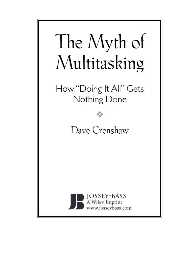 دانلود کتاب The Myth of Multitasking