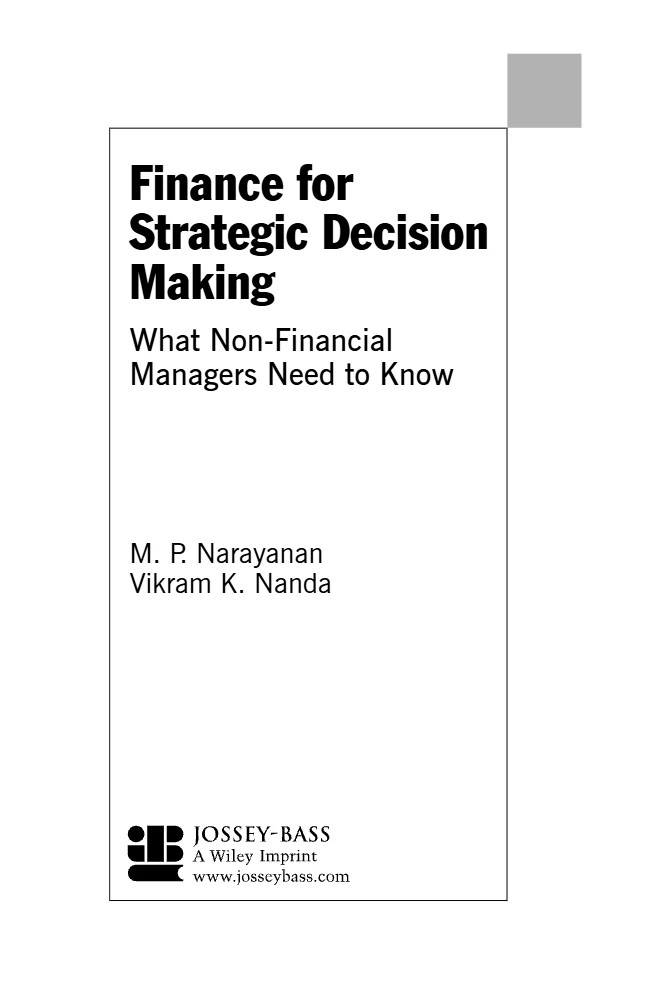 دانلود کتاب Finance for Strategic Decision-Making
