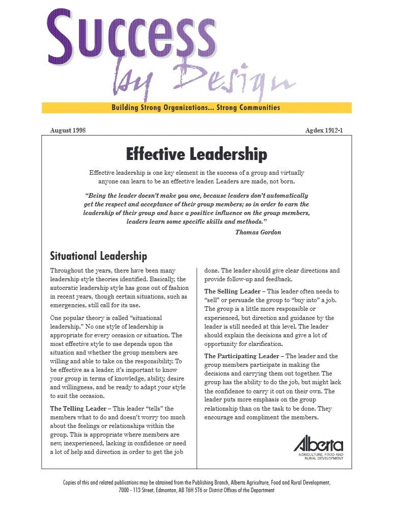 دانلود کتاب Effective Leadership