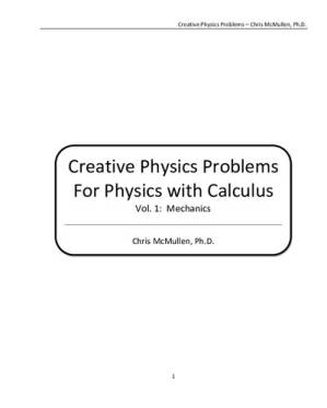دانلود کتاب Creative Physics Problems for Physics with Calculus: Mechanics 1
