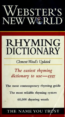 دانلود کتاب Webster’s New World Rhyming Dictionary