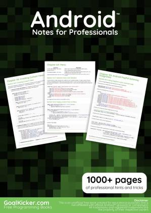 دانلود کتاب Android Notes for Professionals