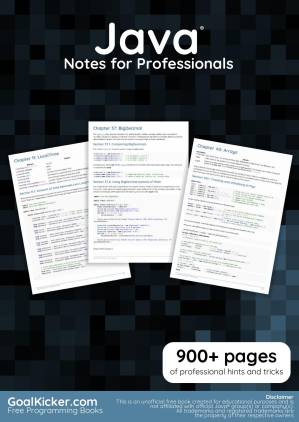 دانلود کتاب Java Notes for Professionals