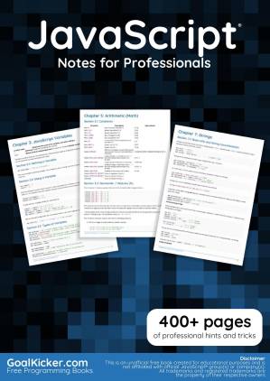 دانلود کتاب JavaScript Notes for Professionals