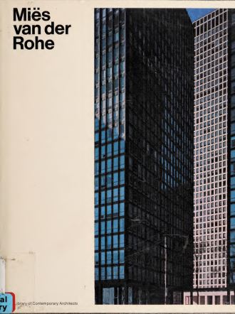 دانلود کتاب Mies van der Rohe (Masters of Modern Architecture), 1970