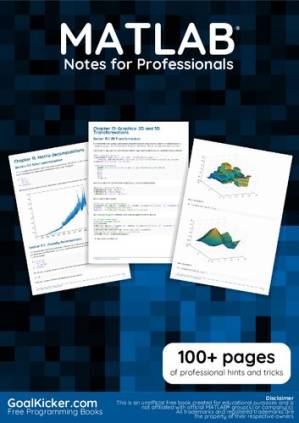 دانلود کتاب MATLAB Notes for Professionals
