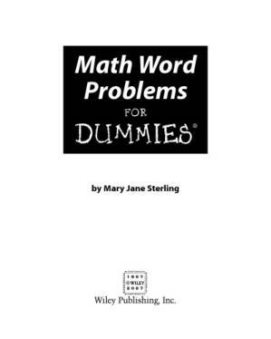 دانلود کتاب Math Word Problems for Dummies