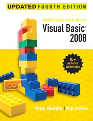 دانلود کتاب Starting Out With Visual Basic 2008 Update
