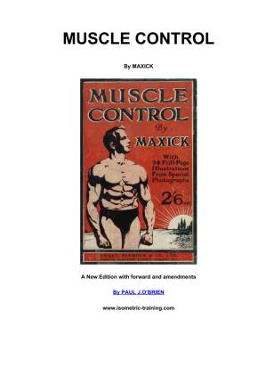 دانلود کتاب Muscle control