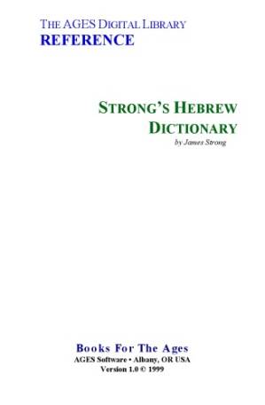 دانلود کتاب Strong’s Hebrew Dictionary
