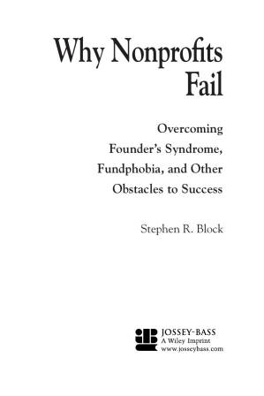 دانلود کتاب Why Nonprofits Fail