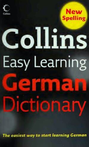 دانلود کتاب Collins Easy Learning German Dictionary – Beginner’s German Dictionary