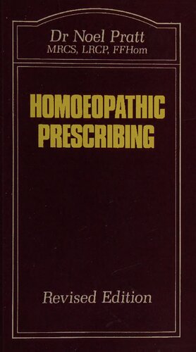 دانلود کتاب Homoeopathic Prescribing
