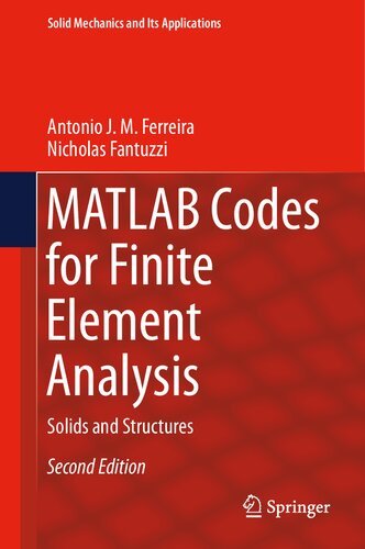 دانلود کتاب Matlab Codes For Finite Element Analysis – Solids And Structures, 2nd ed, 2020