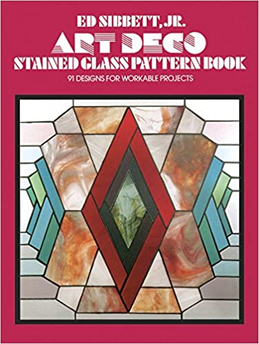 دانلود کتاب Art Deco Stained Glass Pattern Book, 1977