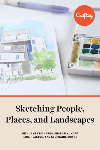 دانلود کتاب Sketching People, Places, And Landscapes (Bluprint, Craftsy), 2018